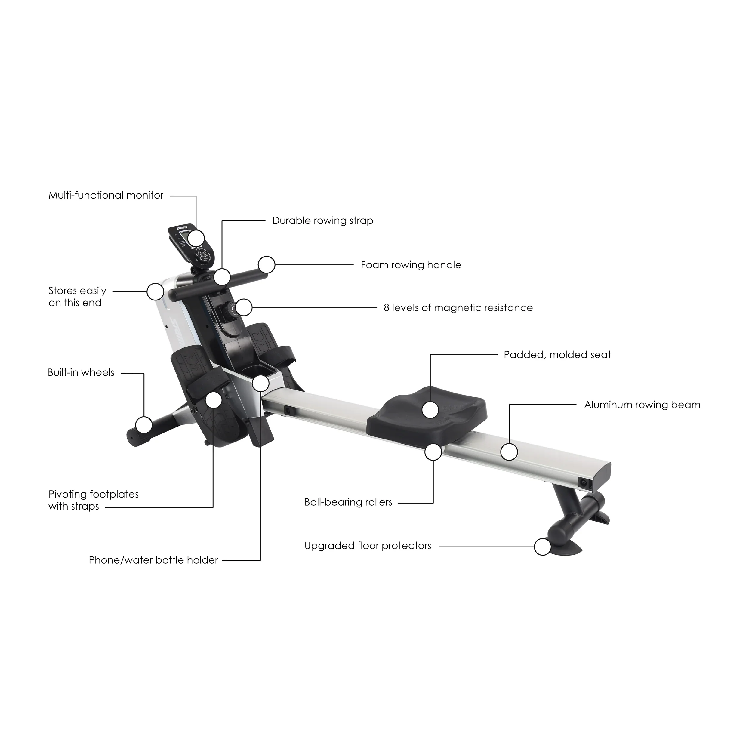 Stamina Magnetic Rowing Machine 1110 - Image 3